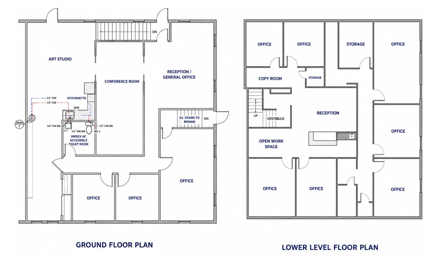 600 Louis Dr, Warminster Township, PA 18974 - Unit 201A/B - - Floor Plan - Image 1 of 1