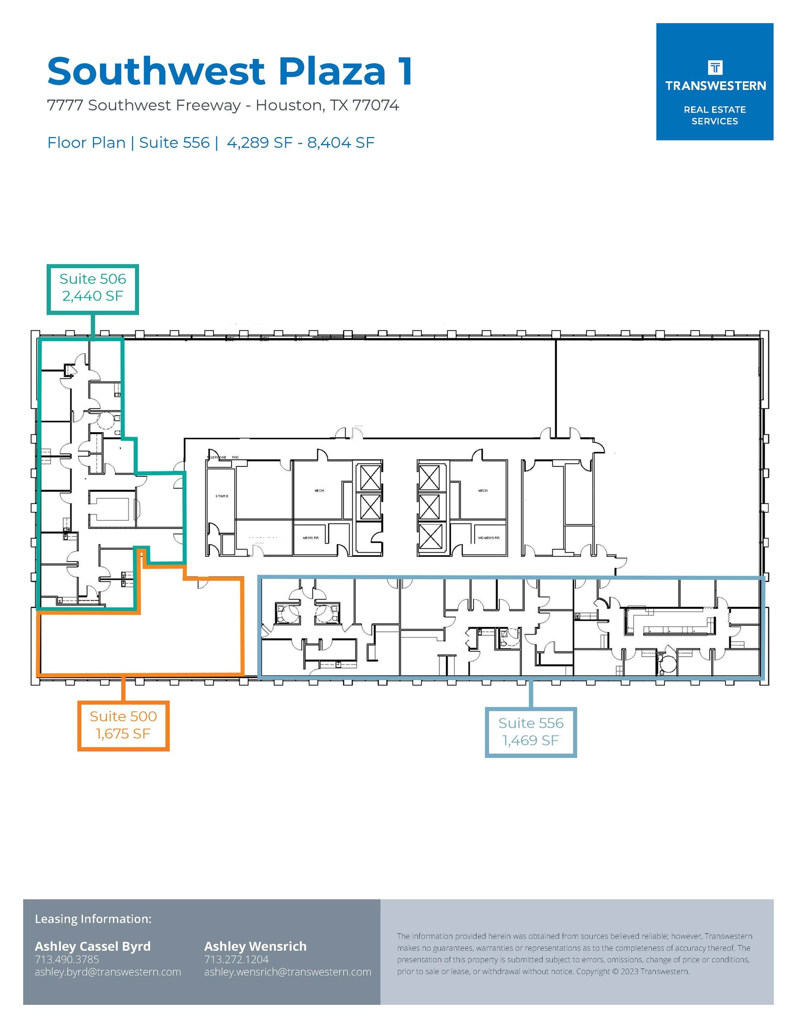 7737 Southwest Fwy, Houston, TX à louer Plan d’étage- Image 1 de 1