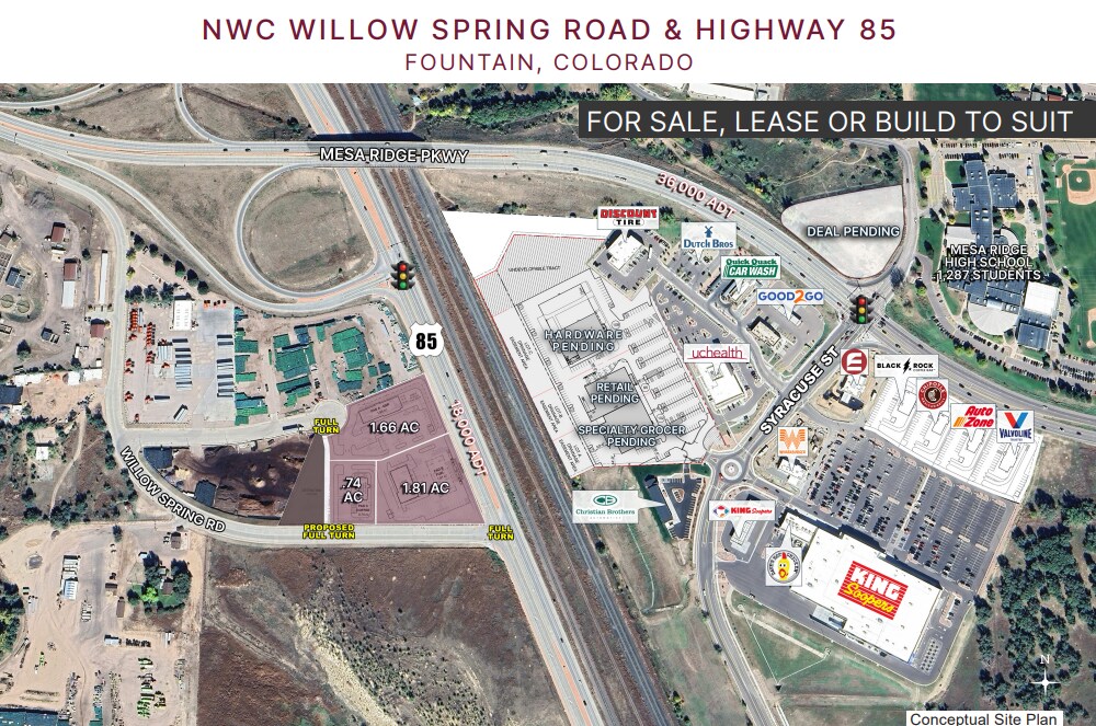 NWC WILLOW SPRING ROAD & HIGHWAY 85, Fountain, CO à louer Photo principale- Image 1 de 2