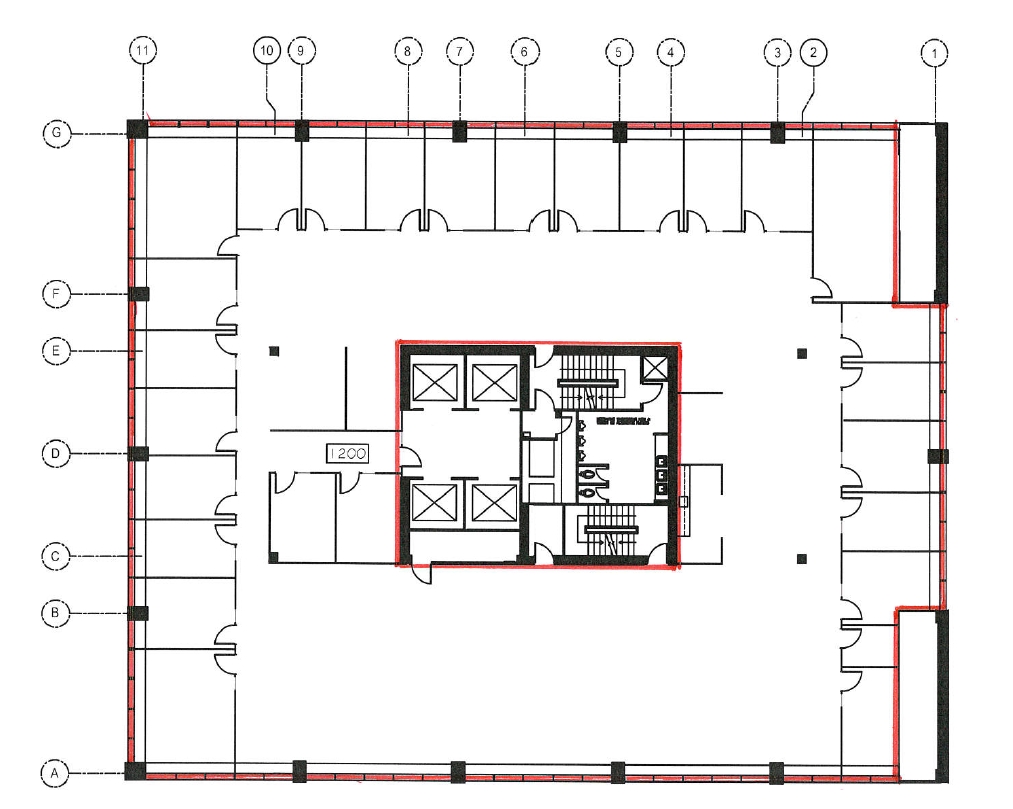 727 7th Ave SW, Calgary, AB à louer Plan d’étage- Image 1 de 1