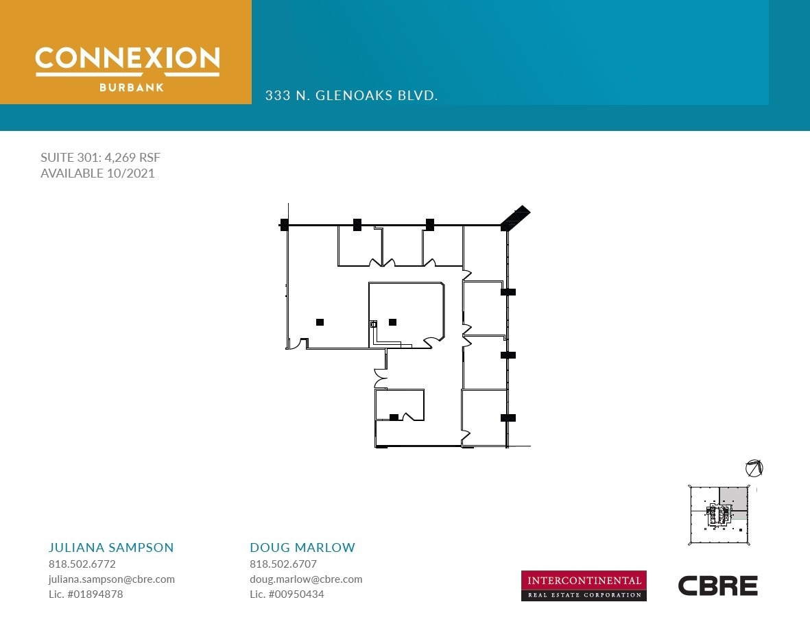 333 N Glenoaks Blvd, Burbank, CA for lease Floor Plan- Image 1 of 1