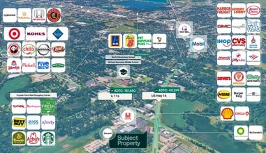 6116 Northwest Hwy, Crystal Lake, IL - AÉRIEN  Vue de la carte