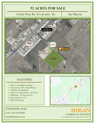 Plus de détails pour Center Point Rd, San Marcos, TX - Terrain à vendre