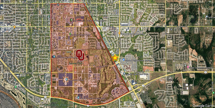 2420-2536 Classen Blvd, Norman, OK - aerial  map view