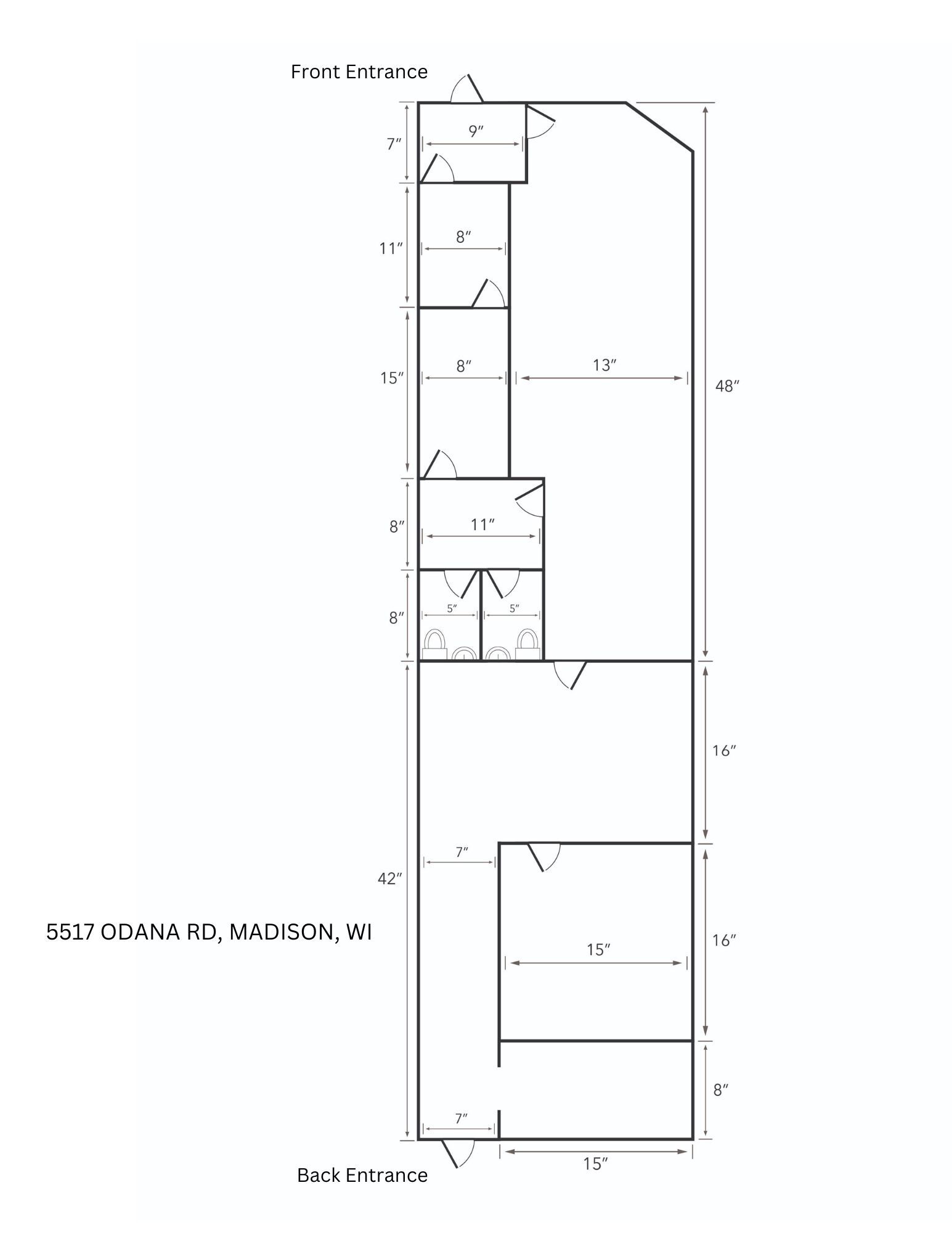 5501-5521 Odana Rd, Madison, WI à louer Photo du bâtiment- Image 1 de 2