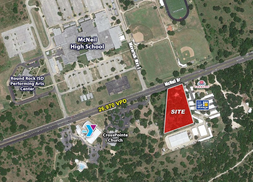 5549 McNeil Dr, Austin, TX à vendre - Aérien - Image 2 de 3