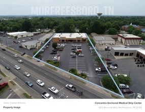 1203 Memorial Blvd, Murfreesboro, TN - AÉRIEN  Vue de la carte