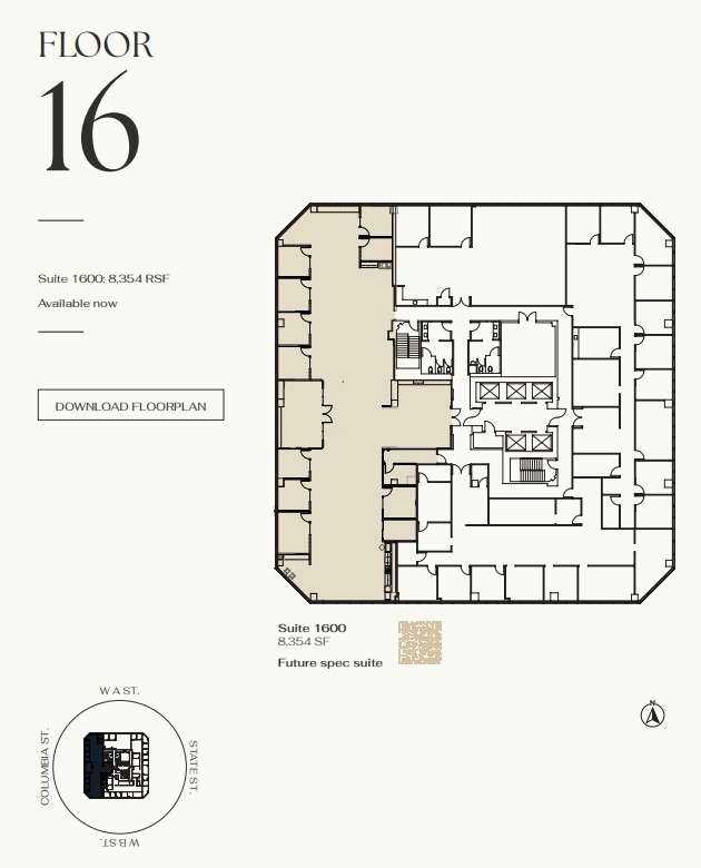 401 W A St, San Diego, CA à louer Plan d’étage- Image 1 de 1