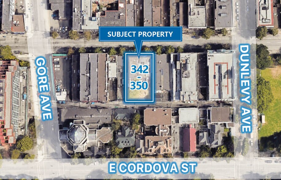 342-350 Powell St, Vancouver, BC à vendre - Photo du bâtiment - Image 1 de 7