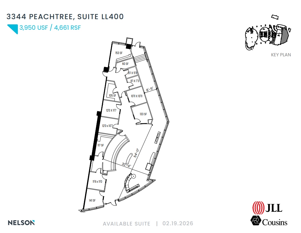 3344 Peachtree Rd NE, Atlanta, GA à louer Plan d’étage- Image 1 de 1