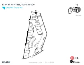 3344 Peachtree Rd NE, Atlanta, GA à louer Plan d’étage- Image 1 de 1