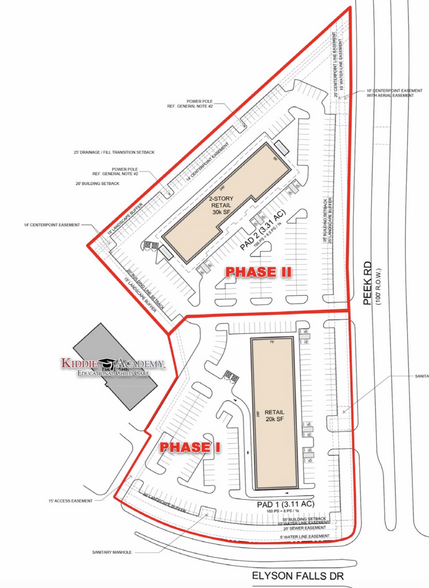 Peek Rd & Elyson Falls Dr, Katy, TX à louer - Plan de site - Image 2 de 2