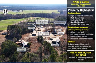 686 NC 98 Hwy W, Bunn, NC - Aerial  map view - Image1