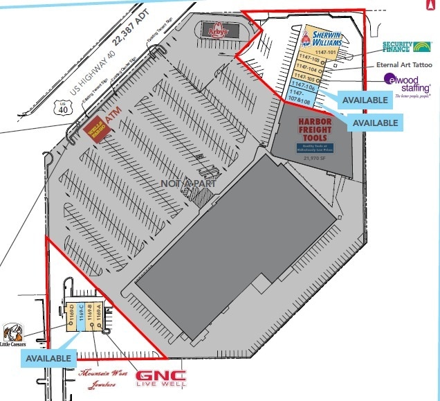 1147-1169 W Hwy 40, Vernal, UT for lease Floor Plan- Image 1 of 1