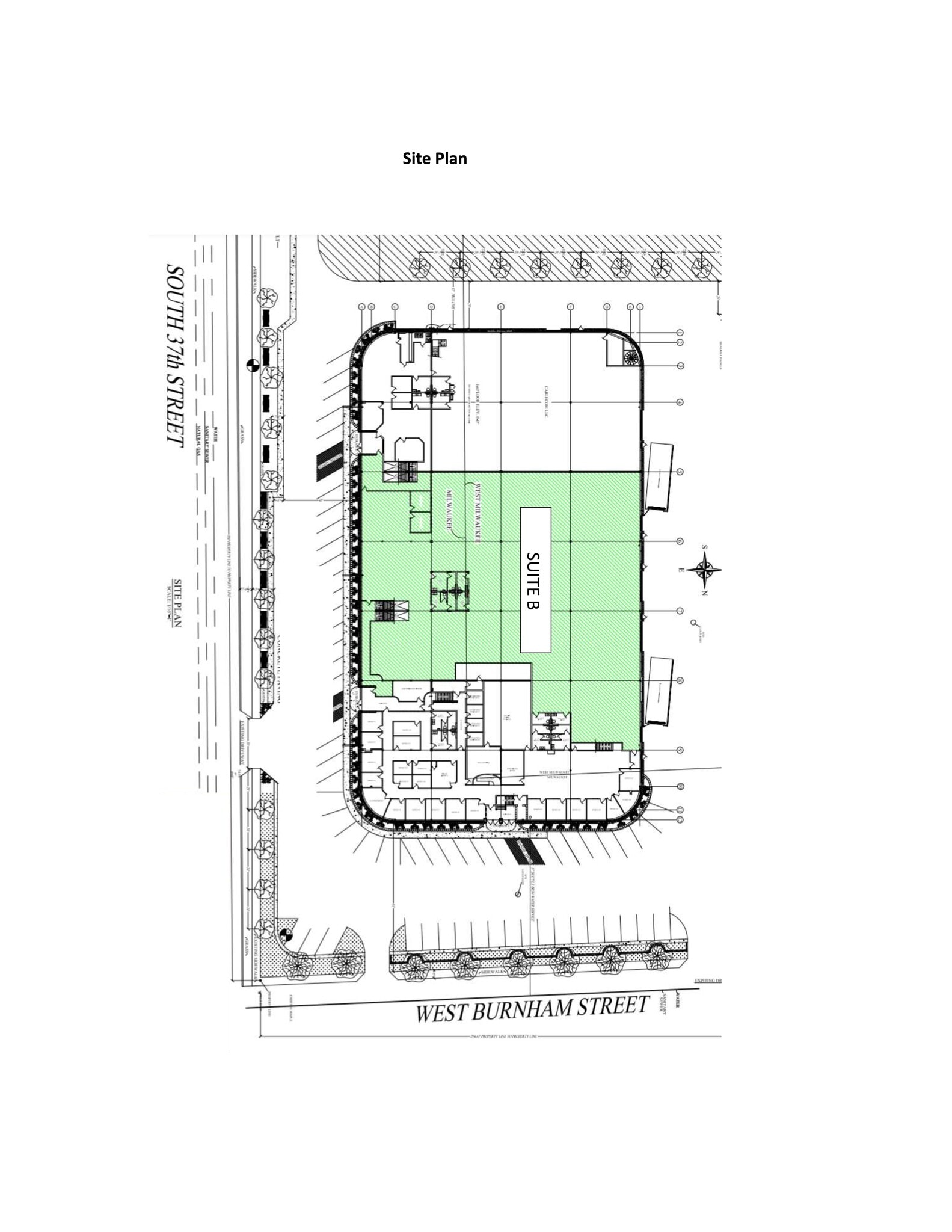 3701 W Burnham St, West Milwaukee, WI for lease Site Plan- Image 1 of 2