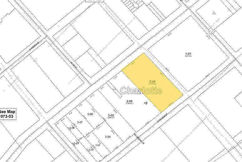 401 S Tryon St, Charlotte, NC à louer - Plan cadastral - Image 2 de 10