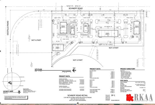 3001 E Ocotillo Rd, Queen Creek, AZ for sale - Plat Map - Image 3 of 3