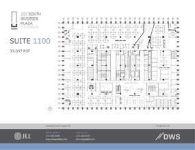 222 S Riverside Plz, Chicago, IL à louer Plan d’étage- Image 1 de 8