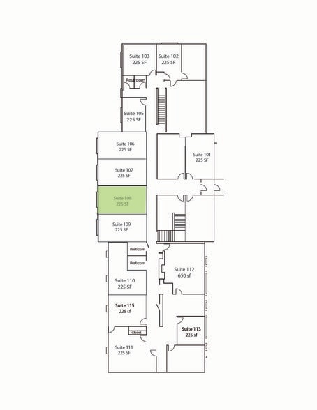 20816 E 11 Mile Rd, Saint Clair Shores, MI à louer - Plan d’étage - Image 2 de 2