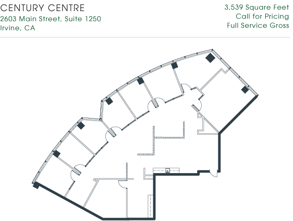 2601-2603 Main St, Irvine, CA à louer Plan d  tage- Image 1 de 1