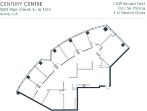 2601-2603 Main St, Irvine, CA à louer Plan d  tage- Image 1 de 1