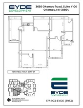 3695 Okemos Rd, Okemos, MI à louer Plan de site- Image 1 de 1