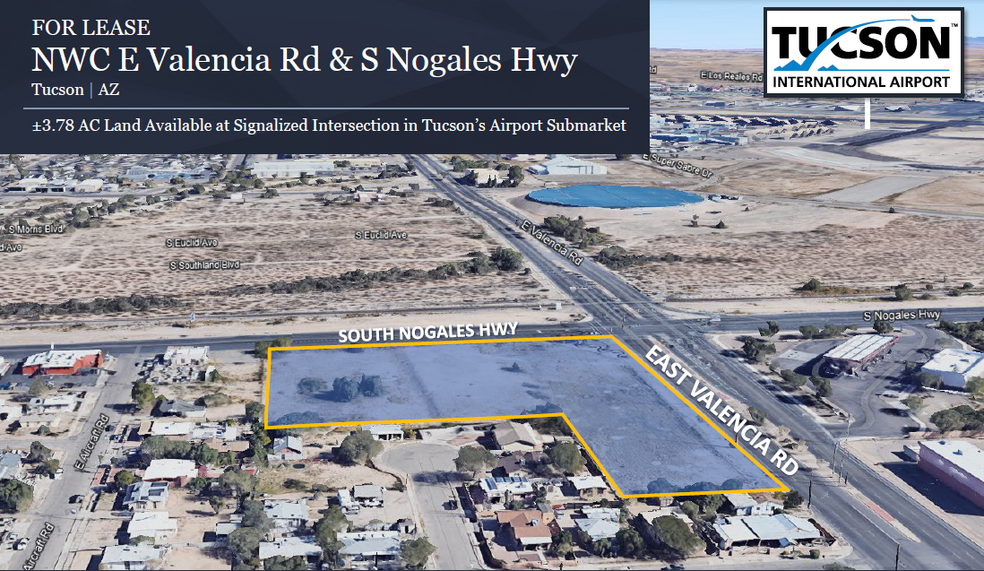 NW Nogales Hwy & Valencia Rd, Tucson, AZ for lease - Aerial - Image 1 of 6