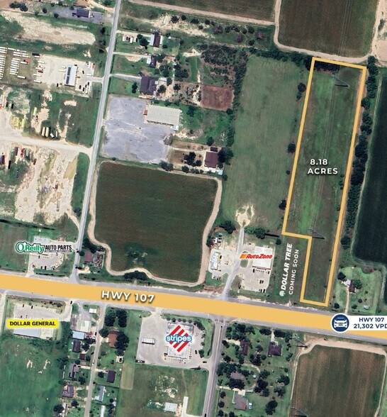 Highway 107, San Carlos, TX à vendre - Aérien - Image 2 de 2