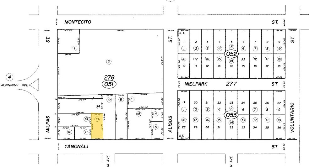 915 E Yanonali St, Santa Barbara, CA à louer - Plan cadastral - Image 1 de 1