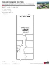 2601-2621 Aero Dr, Grand Prairie, TX for lease Floor Plan- Image 2 of 2