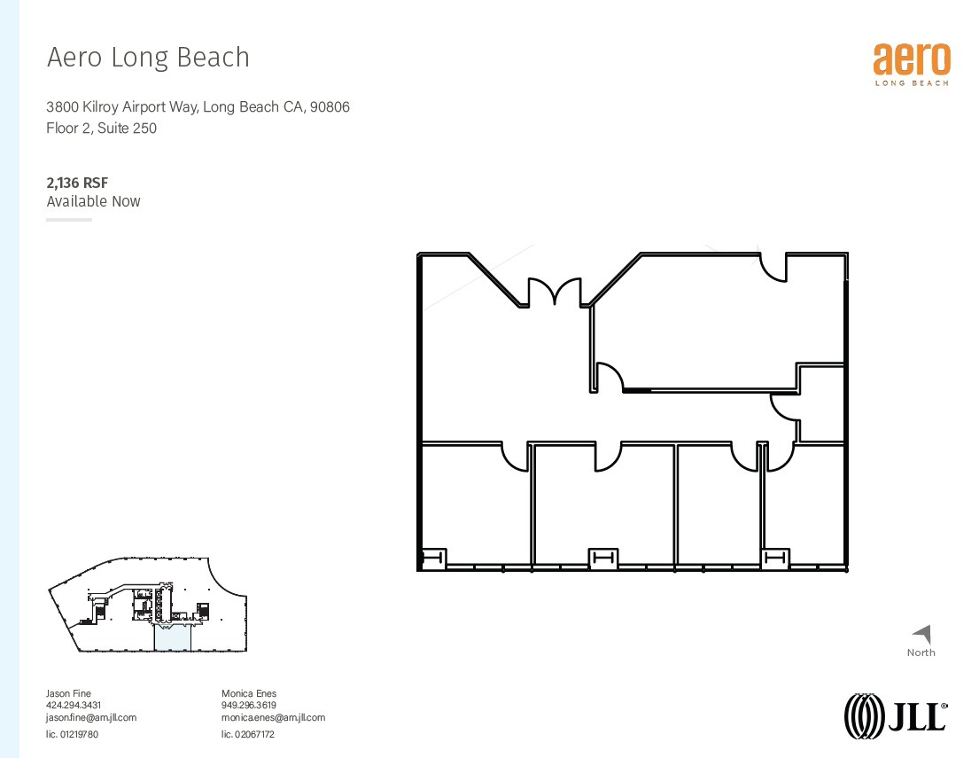 3900 Kilroy Airport Way, Long Beach, CA à louer Plan d’étage- Image 1 de 1