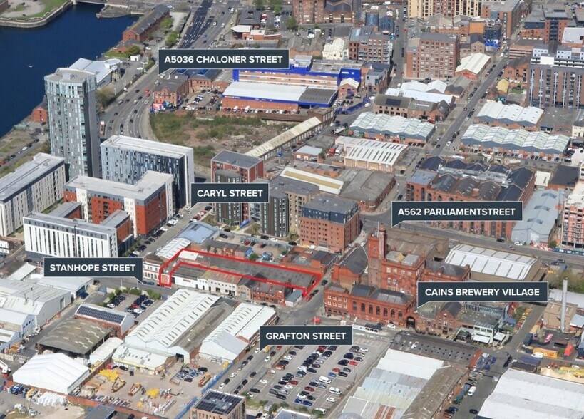 30 Grafton St, Liverpool à vendre - Aérien - Image 2 de 5