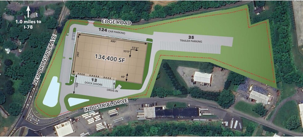 910 New Brunswick Ave, Alpha, NJ à louer - Plan de site - Image 3 de 3
