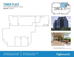 1511 N Westshore Blvd, Tampa, FL à louer Plan d’étage- Image 1 de 2
