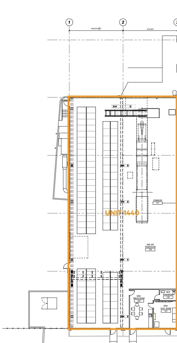 1440-1448 Hastings Cres SE, Calgary, AB à louer Plan d’étage- Image 1 de 1