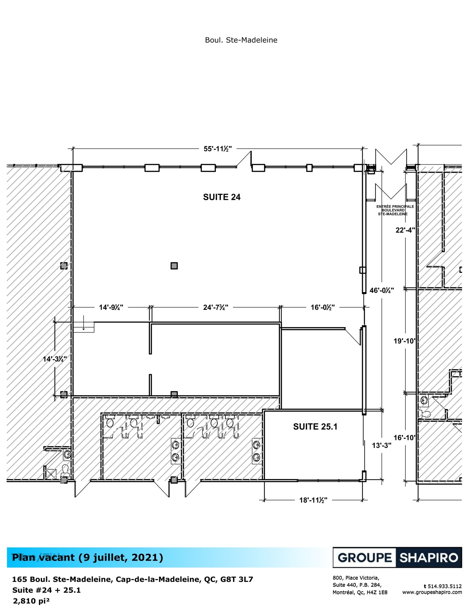 165 Boul Sainte-Madeleine, Trois-Rivières, QC for lease Site Plan- Image 1 of 1