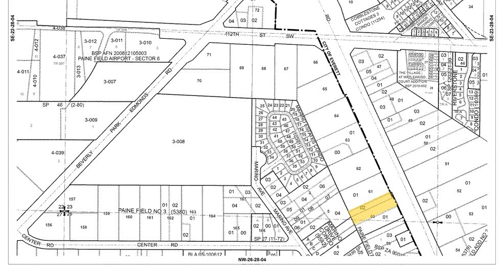 11512 Airport Rd, Everett, WA à vendre - Plan cadastral - Image 2 de 2