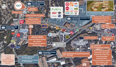 1900 Riverside Pky, Lawrenceville, GA - Aérien Vue de la carte