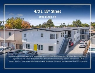 Plus de détails pour 473 E 55th St, Long Beach, CA - Multi-résidentiel à vendre