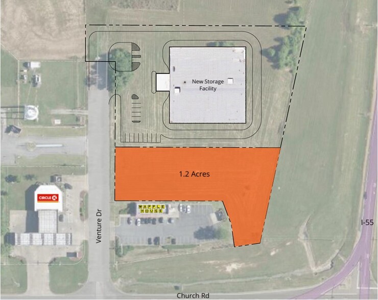 0 Venture Dr, Southaven, MS à vendre - Plan de site - Image 1 de 2