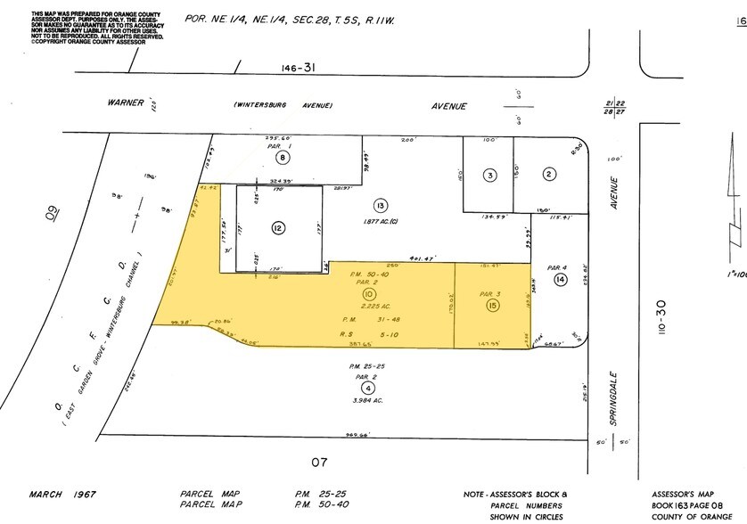 5902-5960 Warner Ave, Huntington Beach, CA à louer - Plan cadastral - Image 3 de 6