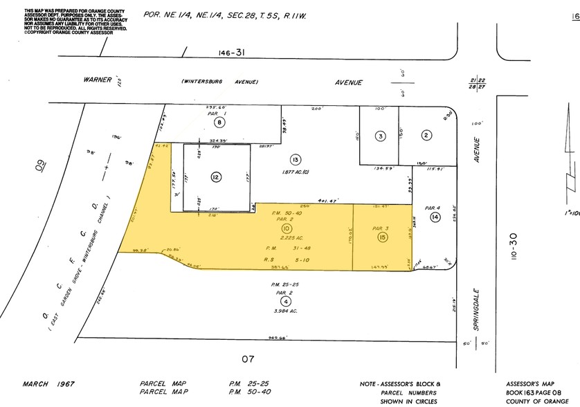 5902-5960 Warner Ave, Huntington Beach, CA for lease - Plat Map - Image 3 of 6