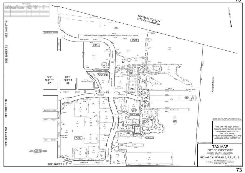 499 Washington Blvd, Jersey City, NJ à louer - Plan cadastral - Image 2 de 20