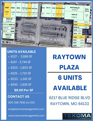 Plus de détails pour 6121-6247 Blue Ridge Blvd, Raytown, MO - Bureau/Commerce de détail, Commerce de détail à louer