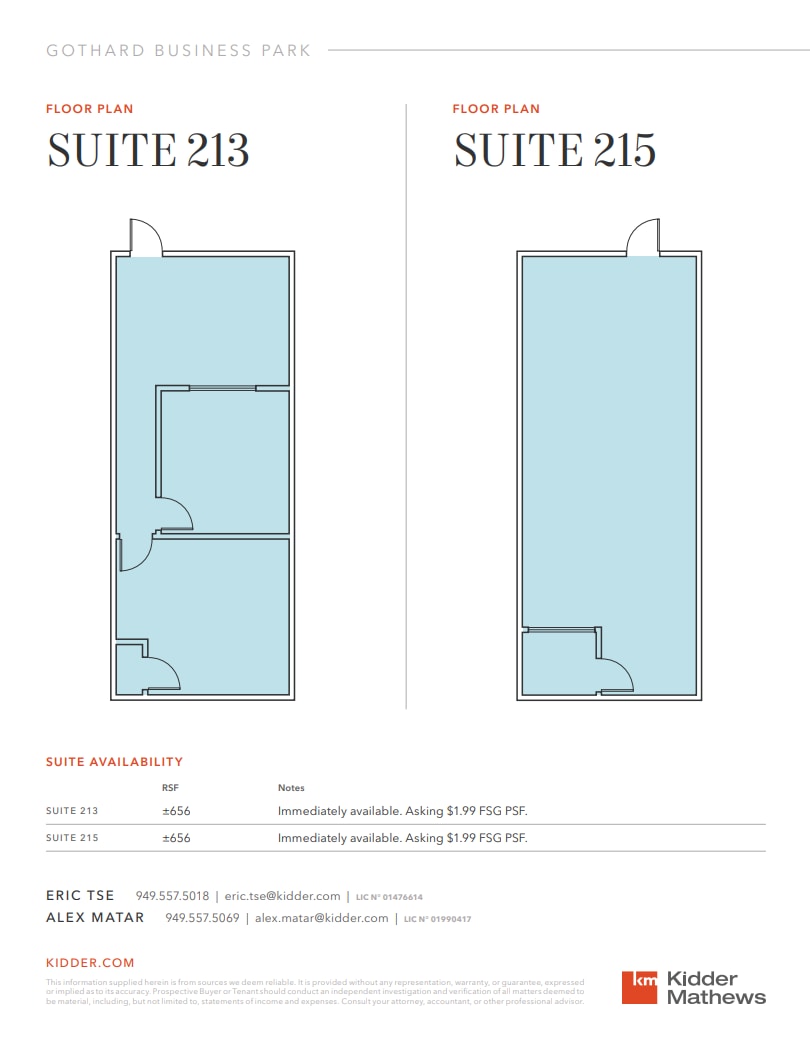16742 Gothard St, Huntington Beach, CA for lease Floor Plan- Image 1 of 1