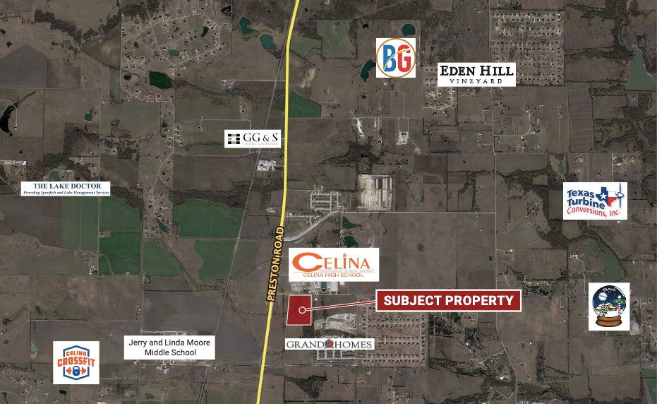 SEQ Preston Rd & CR 134, Celina, TX for sale - Aerial - Image 3 of 3