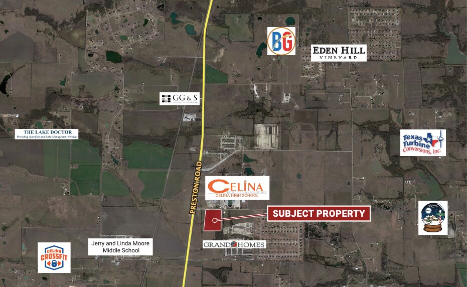 SEQ Preston Rd & CR 134, Celina, TX à vendre - Aérien - Image 3 de 3