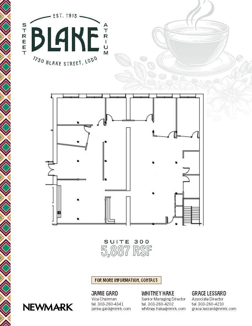 1730 Blake St, Denver, CO for lease Floor Plan- Image 1 of 1