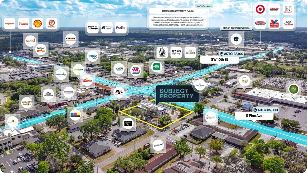 815 S Pine Ave, Ocala, FL à vendre - Photo du bâtiment - Image 2 de 2