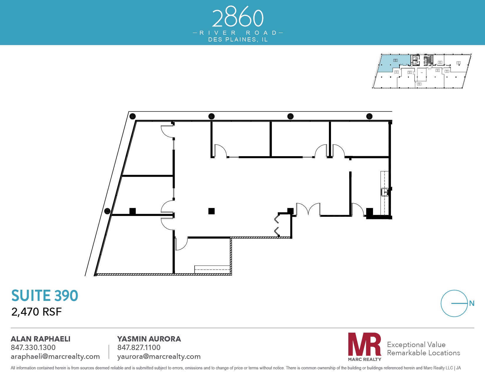 2860 S River Rd, Des Plaines, IL à louer Plan d’étage- Image 1 de 1